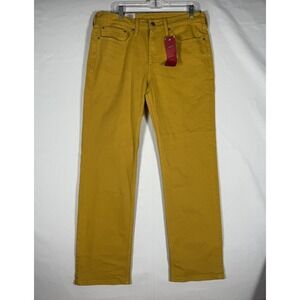 NWT Levi's 514 Jeans Men's 34x32 Gold (Retired Color NOS) Denim 2 Way Stretch